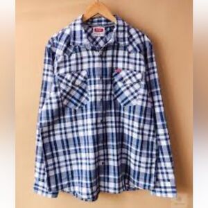 Wrangler Woven Slim Fit Twill Button Down Shirt